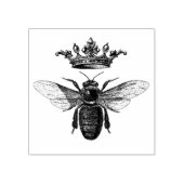Rubber stempel met queen bee (Afrduk)
