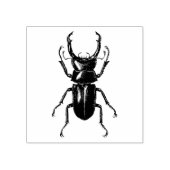 Rubber stempel met vintage afbeelding Stag kever (Afrduk)