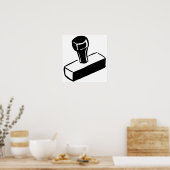 Rubber Stempel Poster (Keuken)