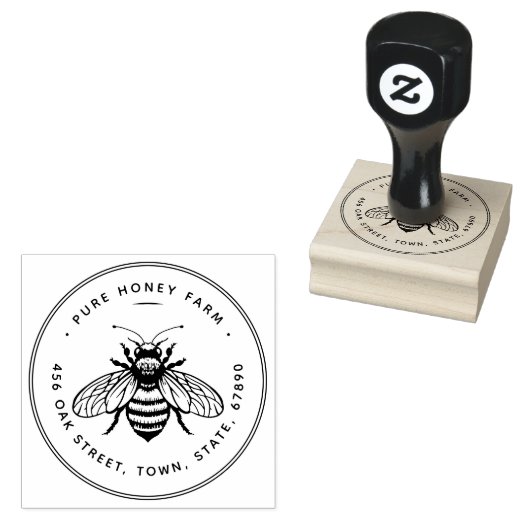 Rubber stempel | Pure Honey rubber stempel (Gestempeld)