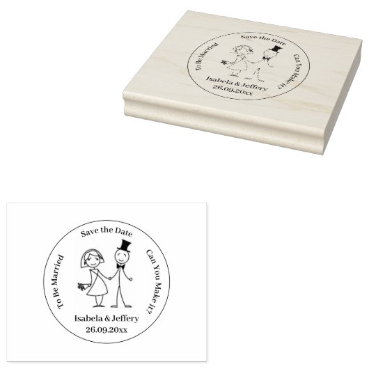 Rubber stempel - sla de datum op (Gestempeld)