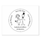 Rubber stempel - sla de datum op (Afrduk)