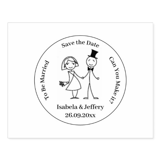 Rubber stempel - sla de datum op (Afrduk)