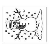 Rubber Stempel - Sneeuwman (Afrduk)
