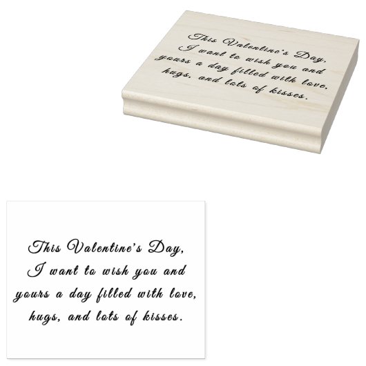 Rubber Stempel - Valentijnsdag - Liefde Knuffels K (Gestempeld)
