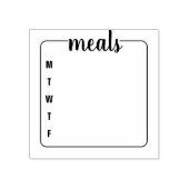 Rubber stempel voor bullet journal maaltijd planni (Afrduk)