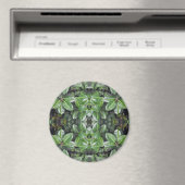 Rubber Tree Leaf Patroon Magneet (Insitu (Vaatwasser))