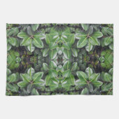 Rubber Tree Leaf Patroon Theedoek (Horizontaal)