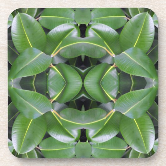 Rubber Tree Patroon Drankjes Onderzetter (Voorkant)
