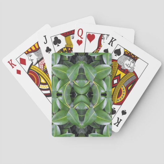 Rubber Tree Patroon Pokerkaarten (Achterkant)