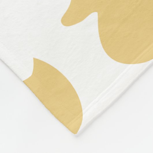 Rubber Yellow Ducky Design Fleece Deken (Hoek)