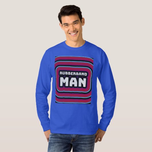 RUBBERBAND MAN MANNEN RETRO 1970S T-SHIRTS (Voorkant volledig)