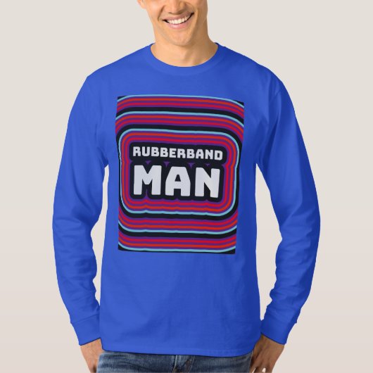 RUBBERBAND MAN MANNEN RETRO 1970S T-SHIRTS (Voorkant)