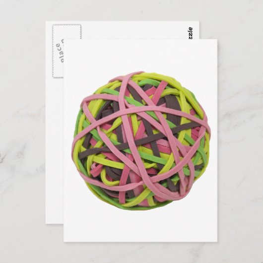 RubberbandBall042310 Briefkaart (Voorkant / Achterkant)