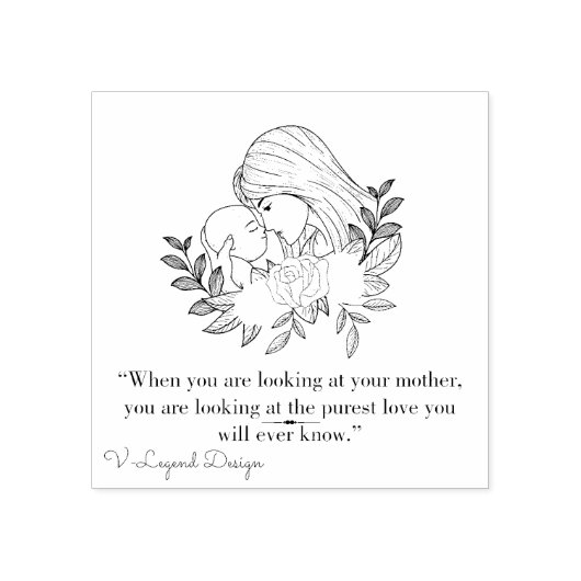 Rubberblokken en inkt voor MOEDERDAG Rubberstempel (Afrduk)