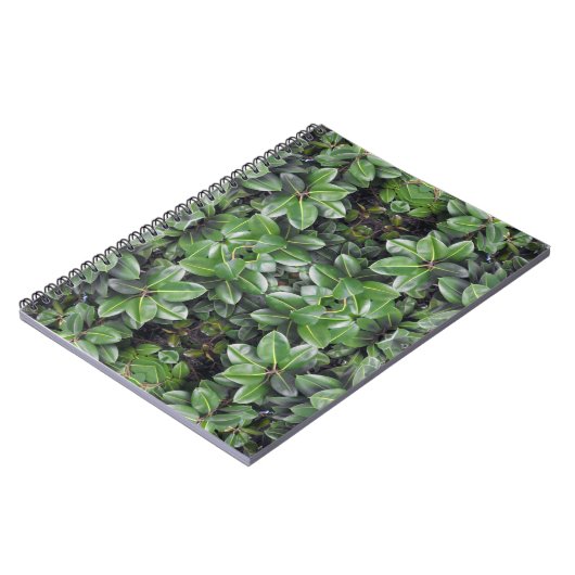 Rubberboom Blad Patroon Notitieboek (Linkerzijde)