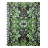 Rubberboom Blad Patroon Notitieboek (Voorkant)