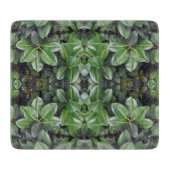 Rubberboom Blad Patroon Snijplank (Voorkant)