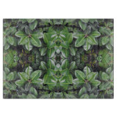 Rubberboom Blad Patroon Snijplank (Voorkant)