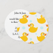 rubberducky babydoucheuitnodigingen kaart (Voorkant / Achterkant)