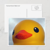 rubbereend briefkaart (Voorkant / Achterkant)