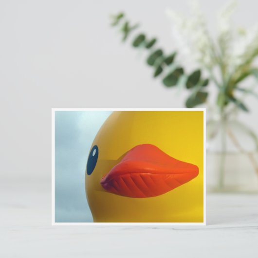 rubbereend briefkaart (Staand voorkant)