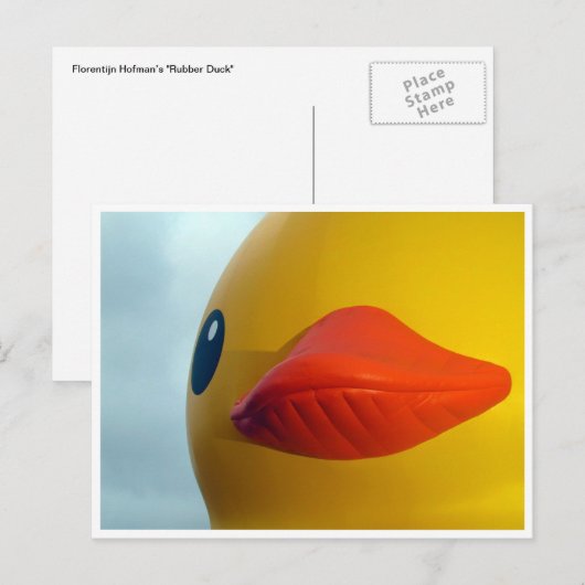 rubbereend briefkaart (Voorkant / Achterkant)