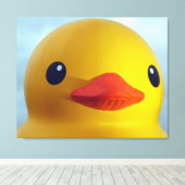 rubbereend canvas afdruk (Insitu (Houten vloer))