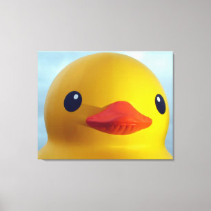 rubbereend canvas afdruk