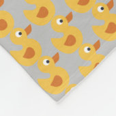 rubbereend fleece deken (Hoek)