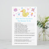 Rubbereend Hoe goed ken je het baby shower spel? (Staand voorkant)