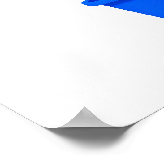 Rubbereend op het strand poster (Hoek)