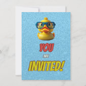 Rubbereend Schattige Gepersonaliseerde Verjaardag  Kaart (Achterkant)