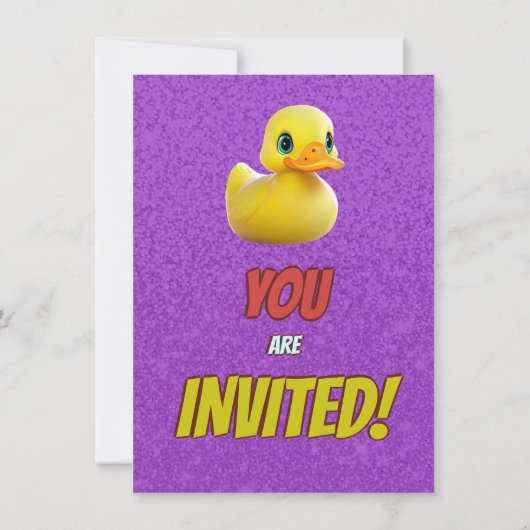 Rubbereend Schattige Gepersonaliseerde Verjaardag  Kaart (Achterkant)