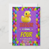 Rubbereend Schattige Gepersonaliseerde Verjaardag  Kaart (Voorkant)