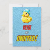 Rubbereend Schattige Gepersonaliseerde Verjaardag  Kaart (Achterkant)