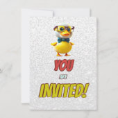 Rubbereend Schattige Gepersonaliseerde Verjaardag  Kaart (Achterkant)