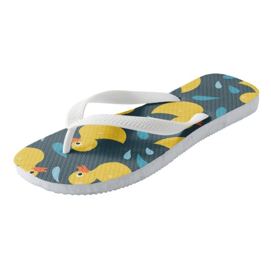 Rubbereend speelgoed teenslippers (Schuin)