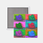 Rubbereenden Magneet (Voorkant / Achterkant)