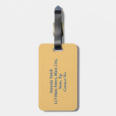 rubbereendenseizoen bagagelabel (Achterkant verticaal)