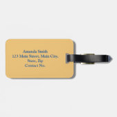 rubbereendenseizoen bagagelabel (Achterkant horizontaal)