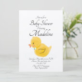 Rubberen Eend Aquarel Baby Borrel Rustiek Kaart (Staand voorkant)