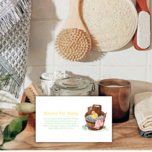 Rubberen Eend Boeken Voor Baby Shower Wasbak Informatiekaartje