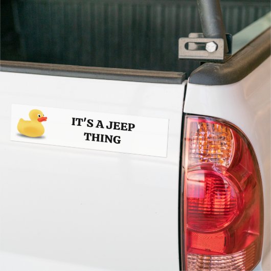 Rubberen eend bumpersticker (Op Truck)
