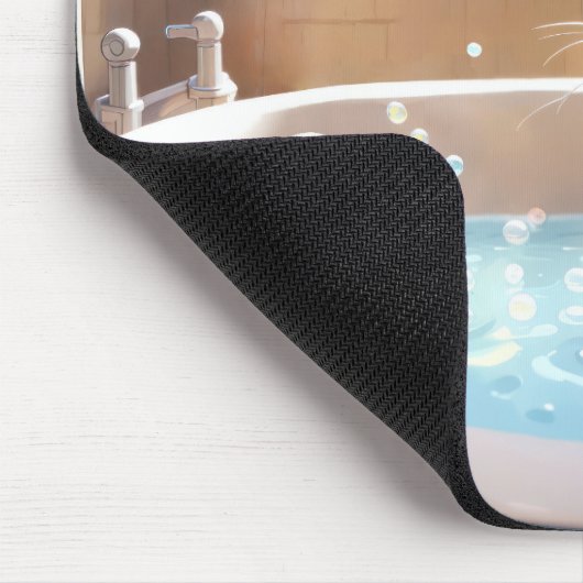 Rubberen eend en muis in bad muismat (Hoek)