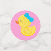 Rubberen eend Geslacht onthullen decoratieve tafel Confetti (Kleine voorkant)