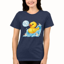 Rubberen eend met tekstballon 40 bingoshirt