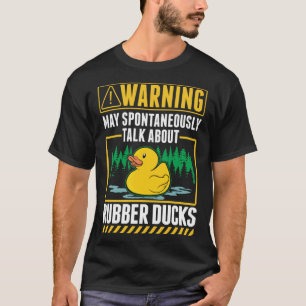 Rubberen eend piepend eend eend badeend 1 t-shirt
