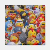 Rubberen eenden in kostuum magneet (Voorkant)