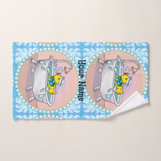 rubberen eendenbad handdoek (Handdoek)